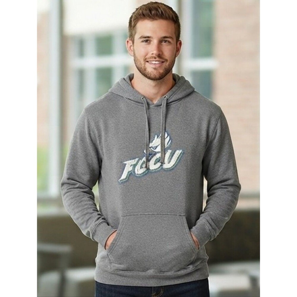 Florida Gulf Coast University Eagles Gray Hoodie Size Men's Size Medium